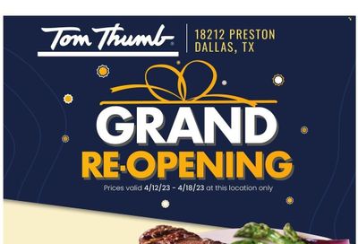 Tom Thumb (TX) Weekly Ad Flyer Specials April 12 to April 18, 2023