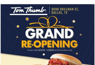 Tom Thumb (TX) Weekly Ad Flyer Specials April 12 to April 18, 2023