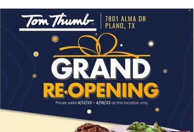 Tom Thumb (TX) Weekly Ad Flyer Specials April 12 to April 18, 2023