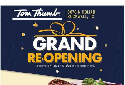 Tom Thumb (TX) Weekly Ad Flyer Specials April 12 to April 18, 2023