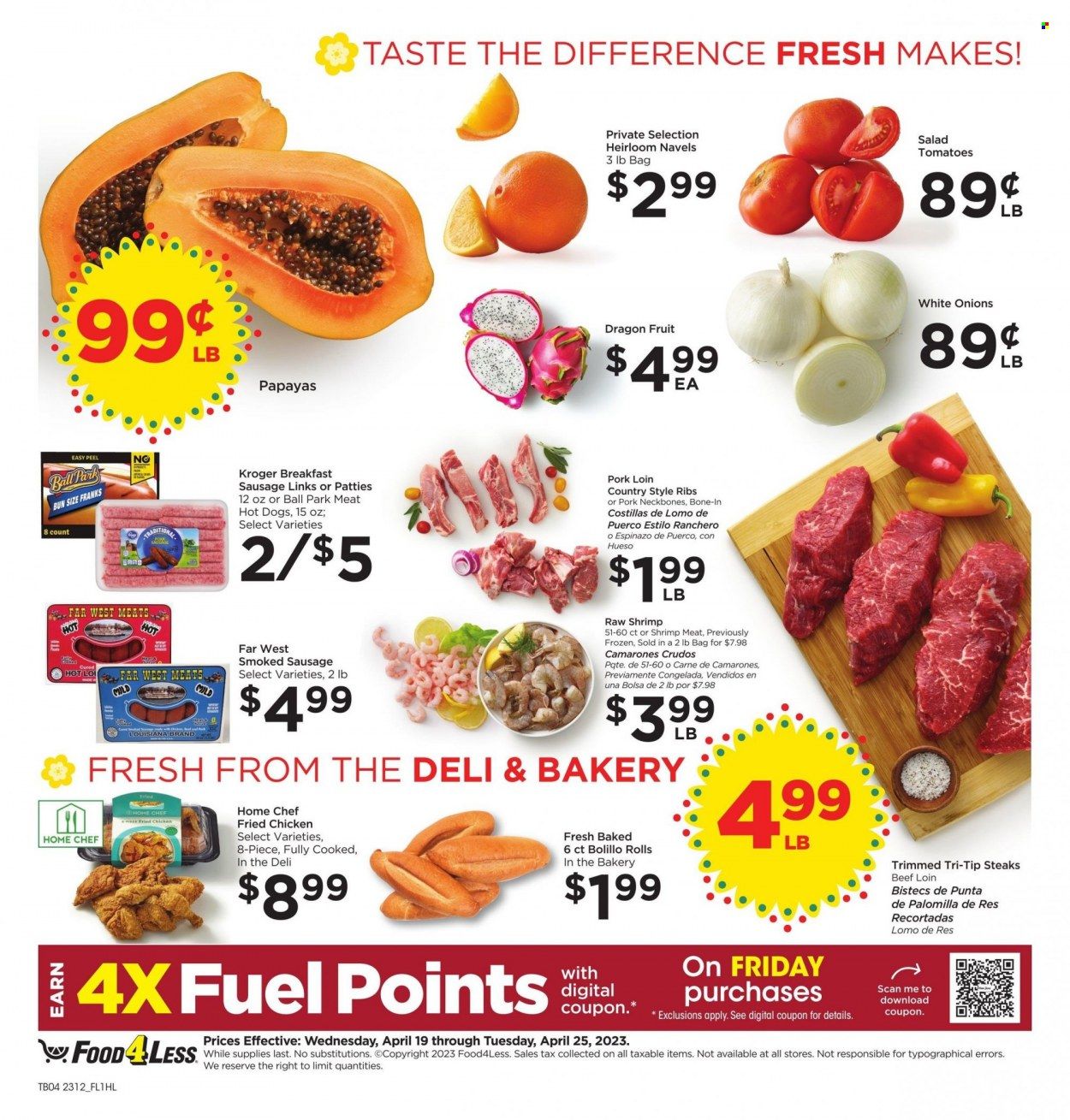 Food 4 Less (CA) Weekly Ad Flyer Specials April 19 to April 25, 2023