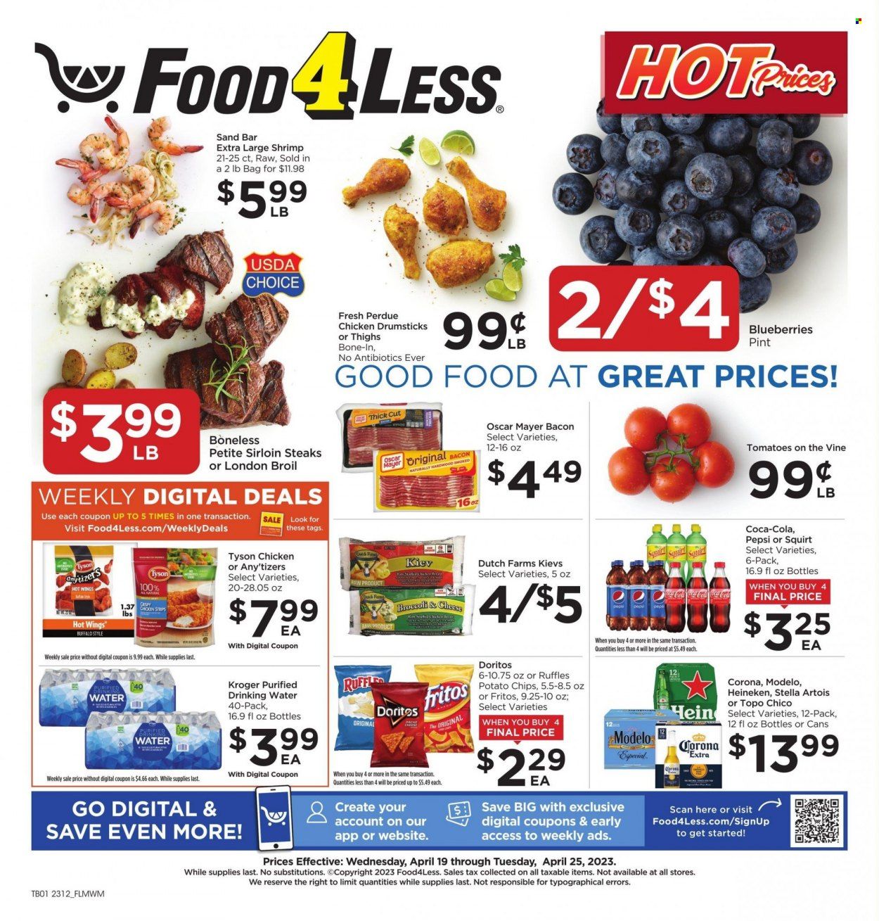 Food 4 Less (IL) Weekly Ad Flyer Specials April 19 to April 25, 2023