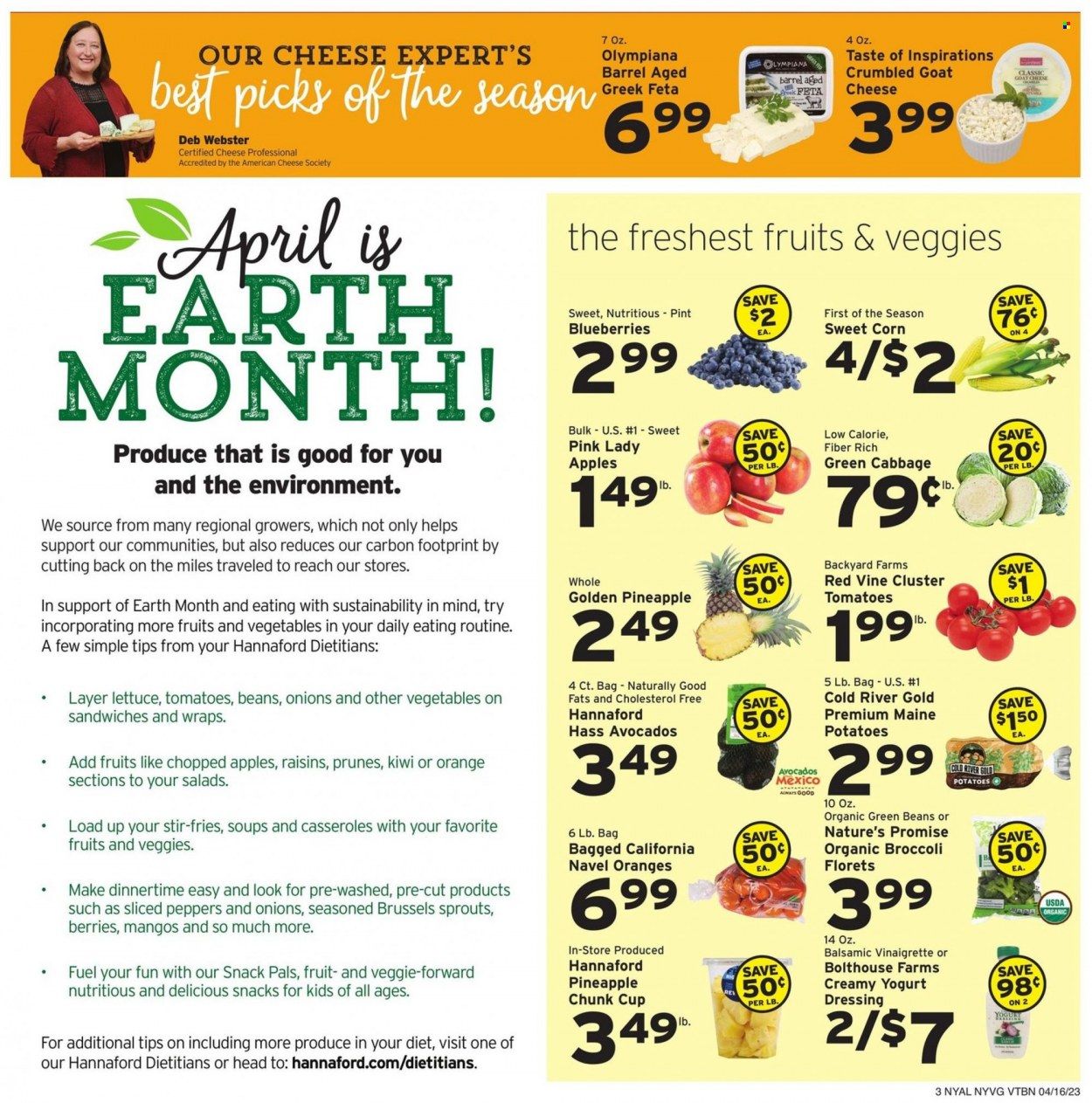 Hannaford (NY) Weekly Ad Flyer Specials April 16 to April 22, 2023