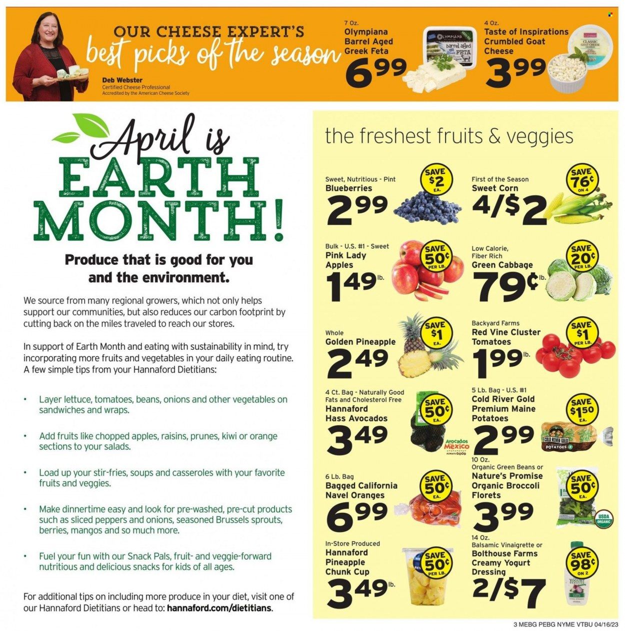 Hannaford (VT) Weekly Ad Flyer Specials April 16 to April 22, 2023