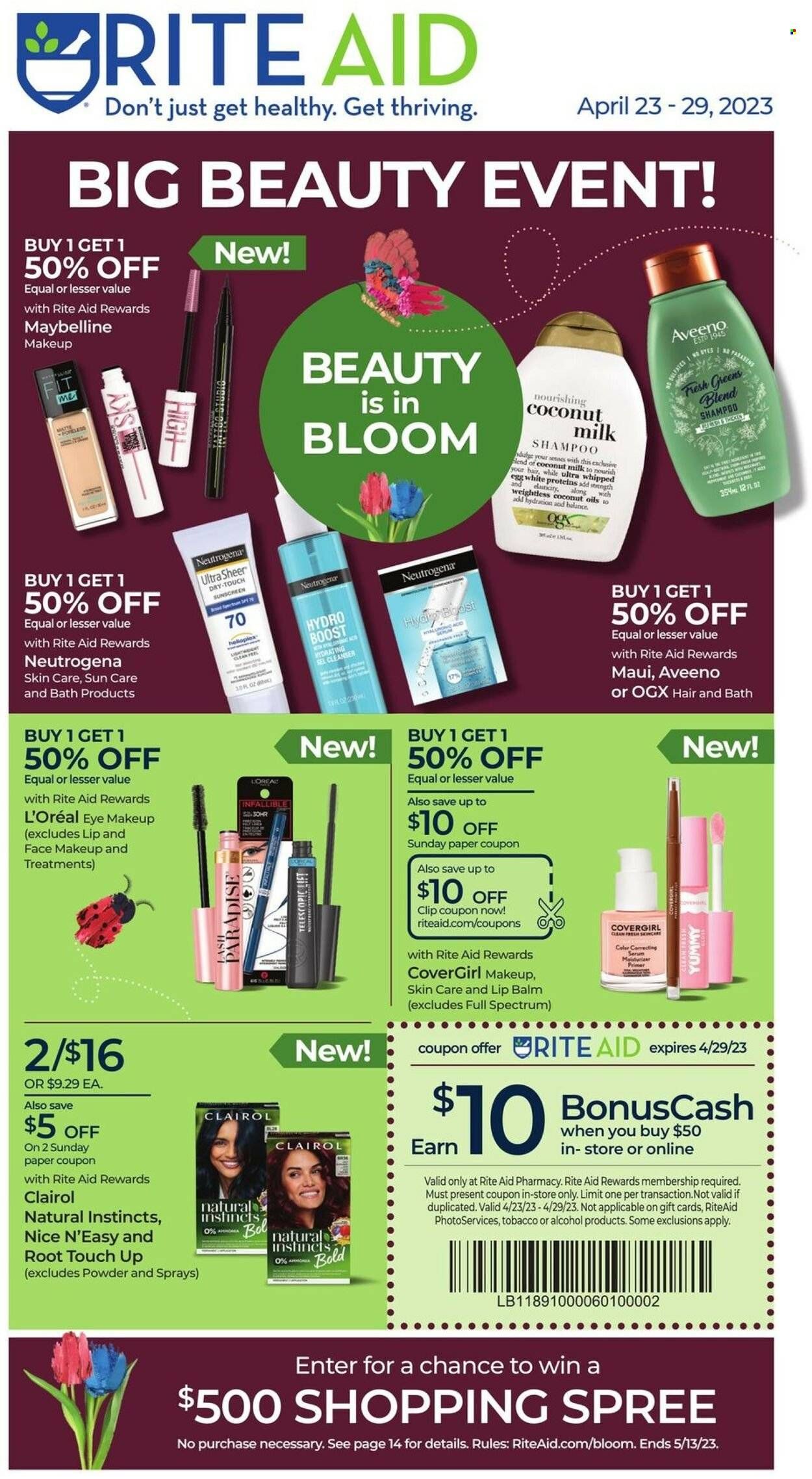 RITE AID Weekly Ad Flyer Specials April 23 to April 29, 2023