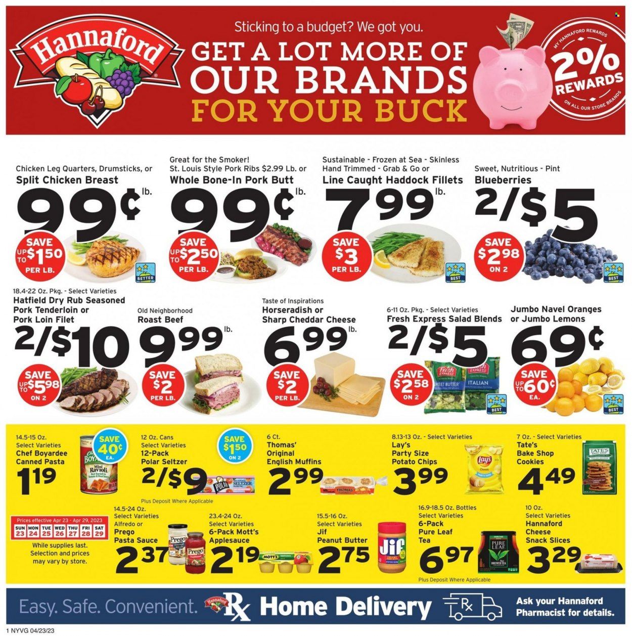 Hannaford (NY) Weekly Ad Flyer Specials April 23 to April 29, 2023