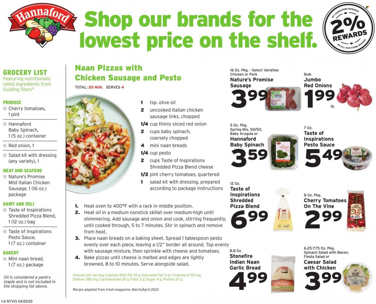 Hannaford (NY) Weekly Ad Flyer Specials April 23 to April 29, 2023