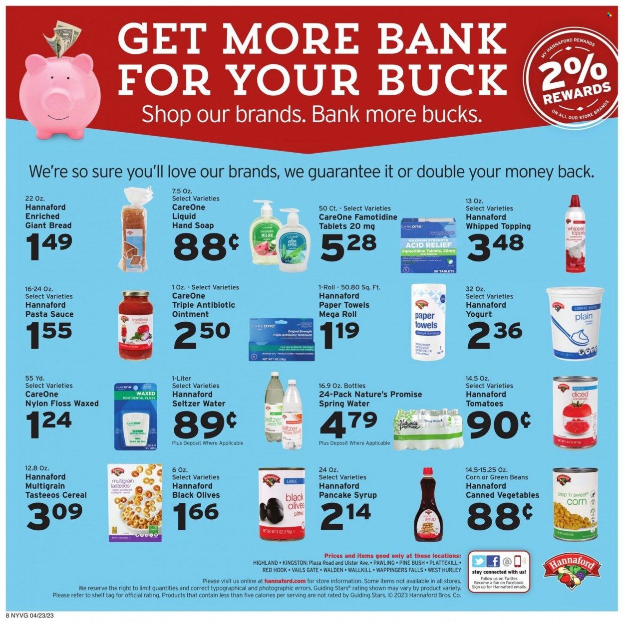 Hannaford (NY) Weekly Ad Flyer Specials April 23 to April 29, 2023