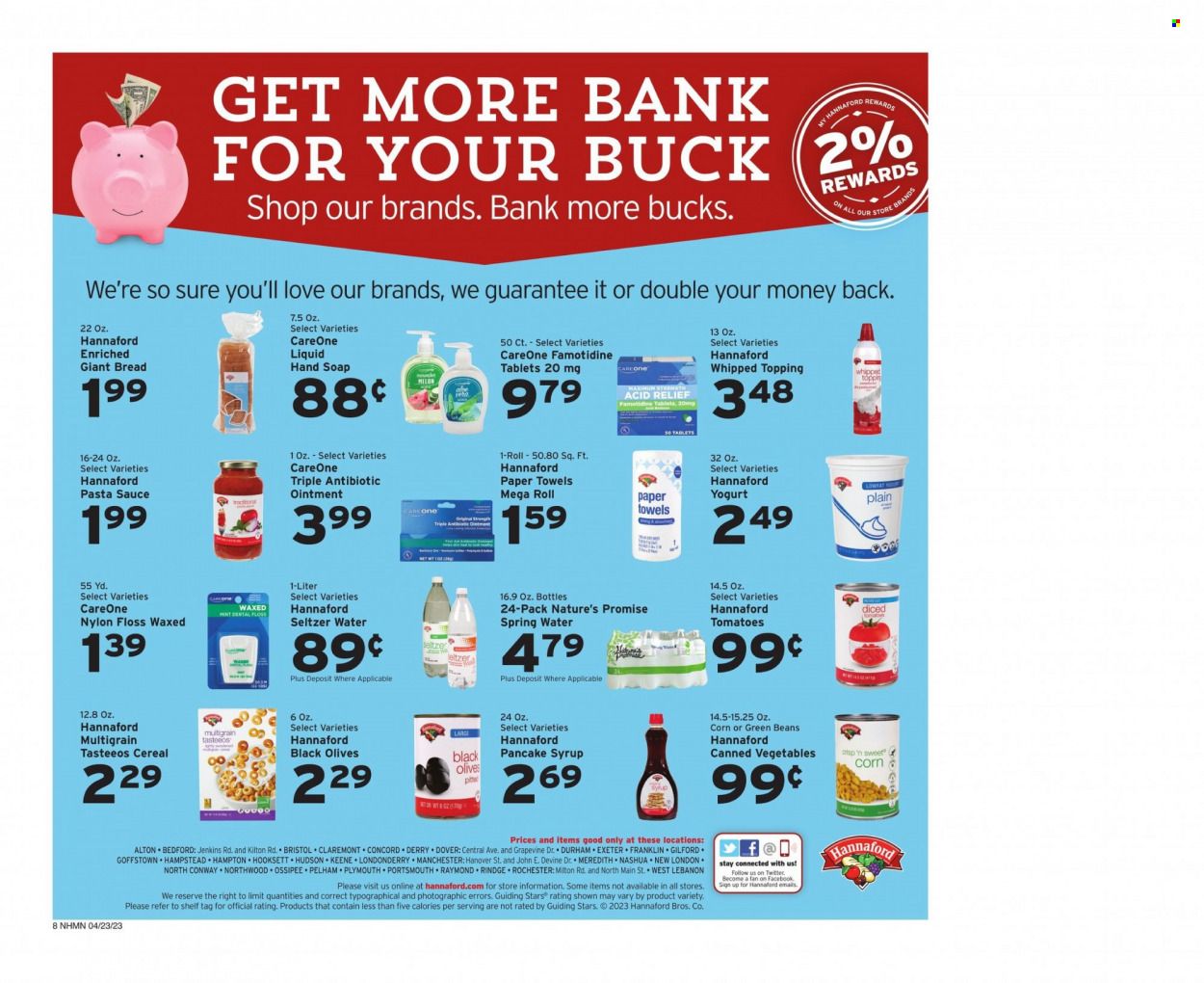 Hannaford (NH) Weekly Ad Flyer Specials April 23 to April 29, 2023