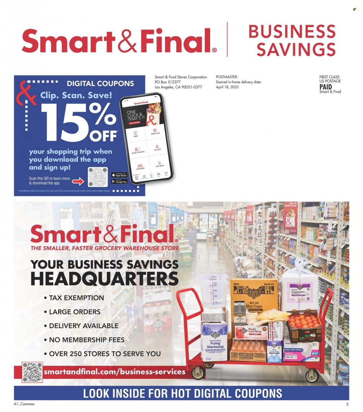 Smart & Final (AZ, CA) Weekly Ad Flyer Specials April 19 to May 2, 2023