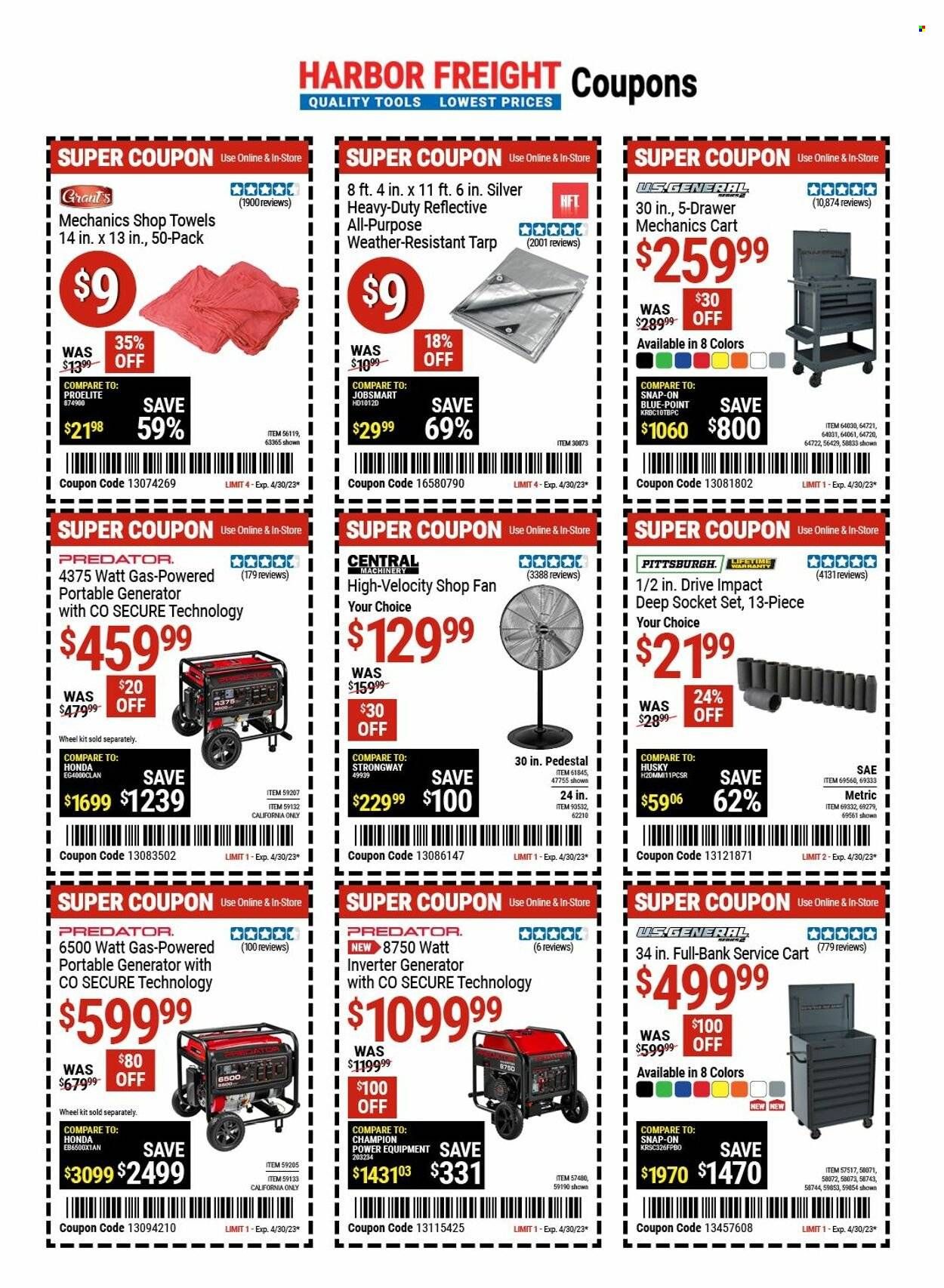 Harbor Freight Weekly Ad Flyer Specials April 23 to April 30, 2023