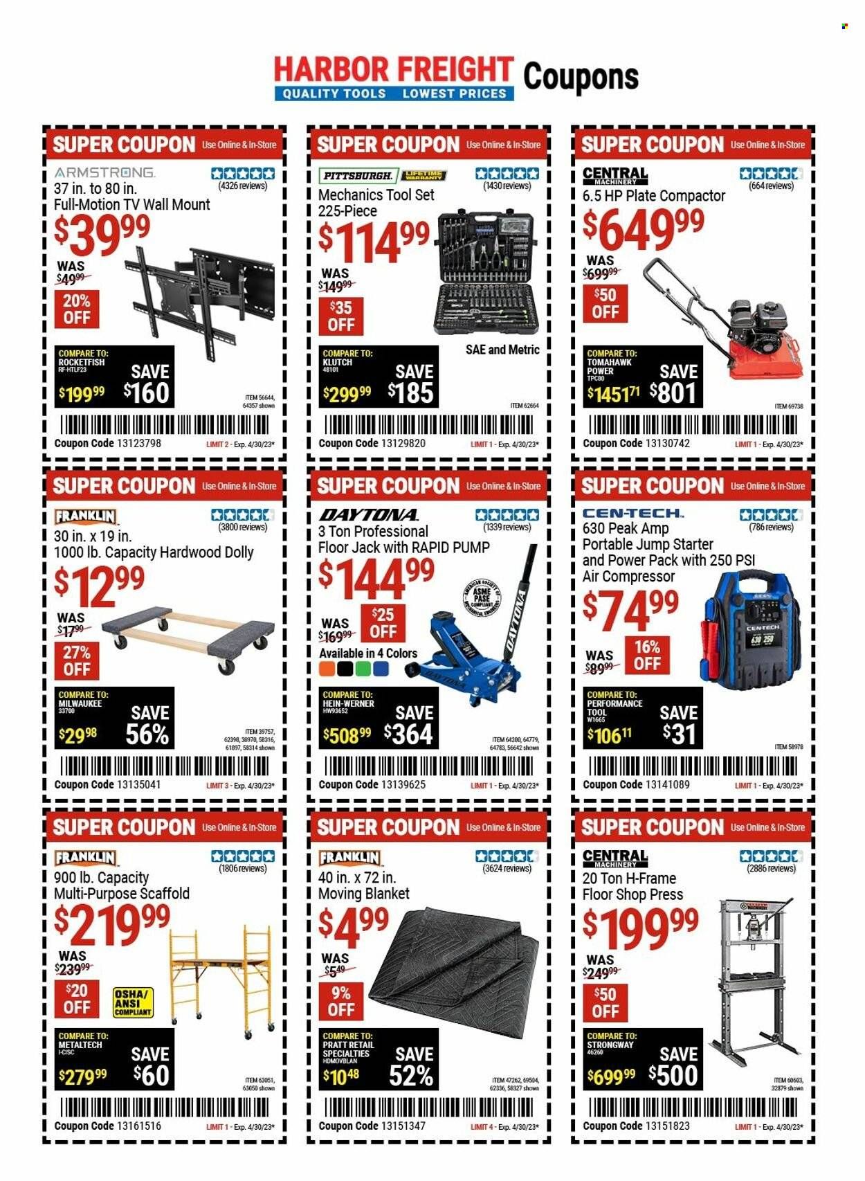 Harbor Freight Weekly Ad Flyer Specials April 23 to April 30, 2023