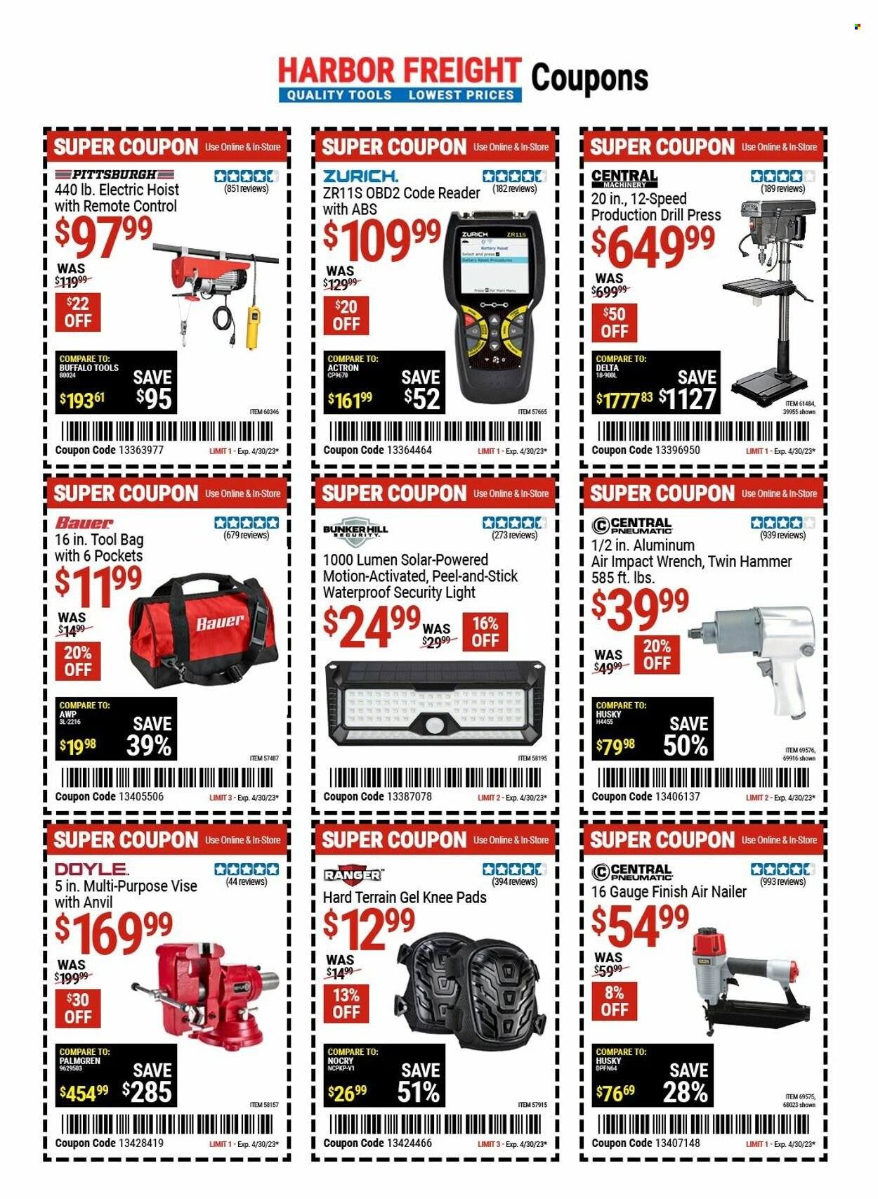 Harbor Freight Weekly Ad Flyer Specials April 23 to April 30, 2023