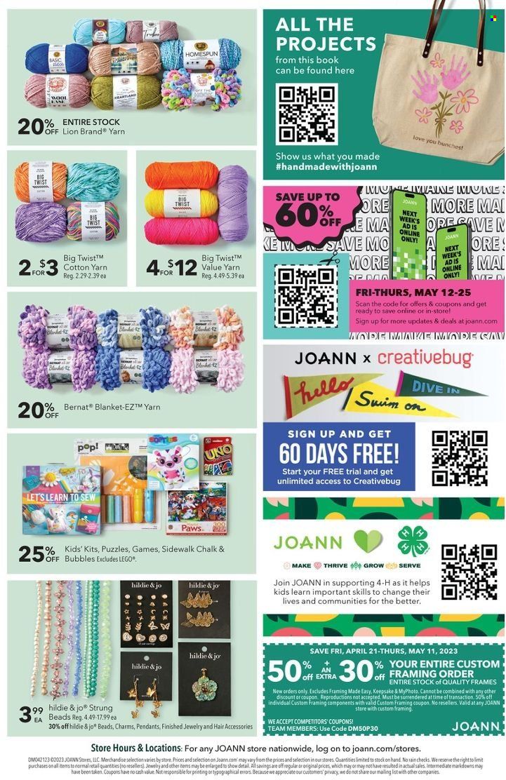 JOANN Weekly Ad Flyer Specials April 21 to May 11, 2023
