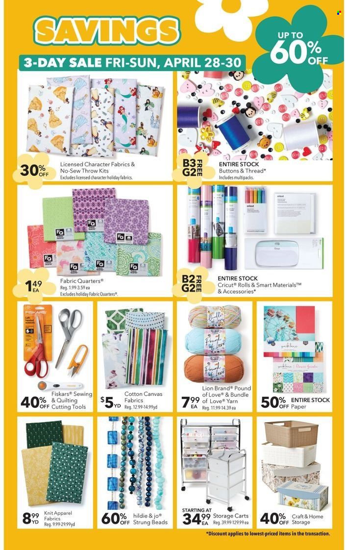 JOANN Weekly Ad Flyer Specials April 21 to May 11, 2023