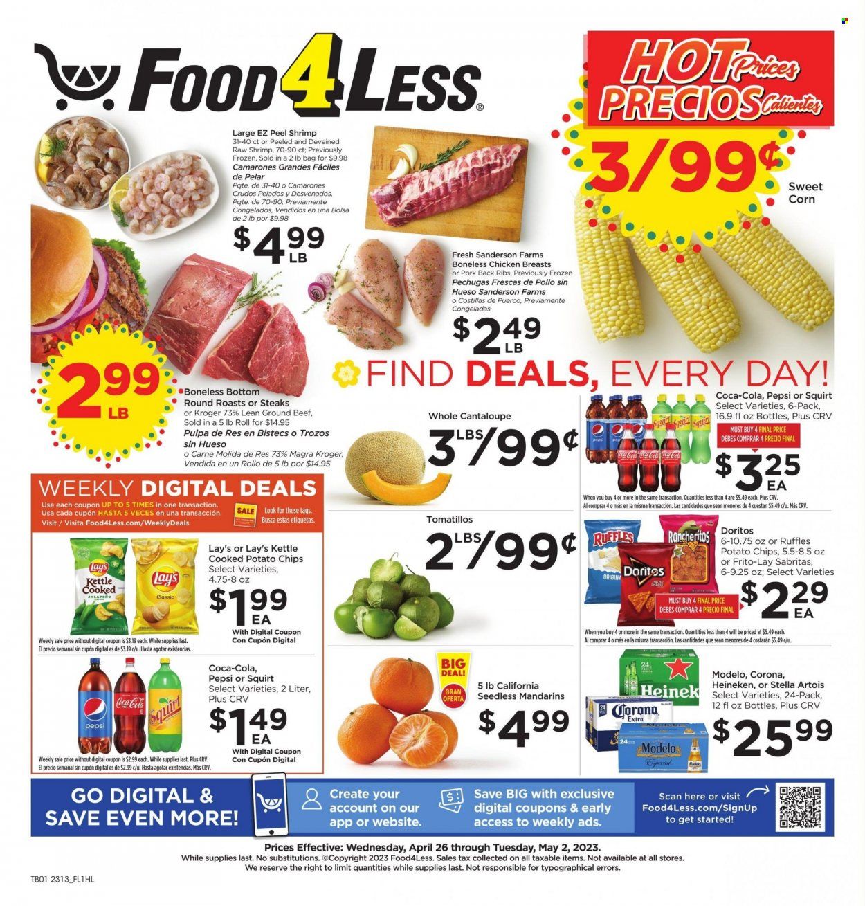 Food 4 Less (CA) Weekly Ad Flyer Specials April 26 to May 2, 2023