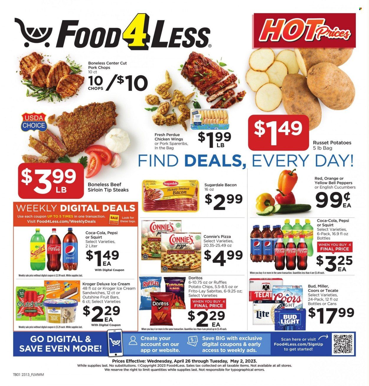 Food 4 Less (IL) Weekly Ad Flyer Specials April 26 to May 2, 2023