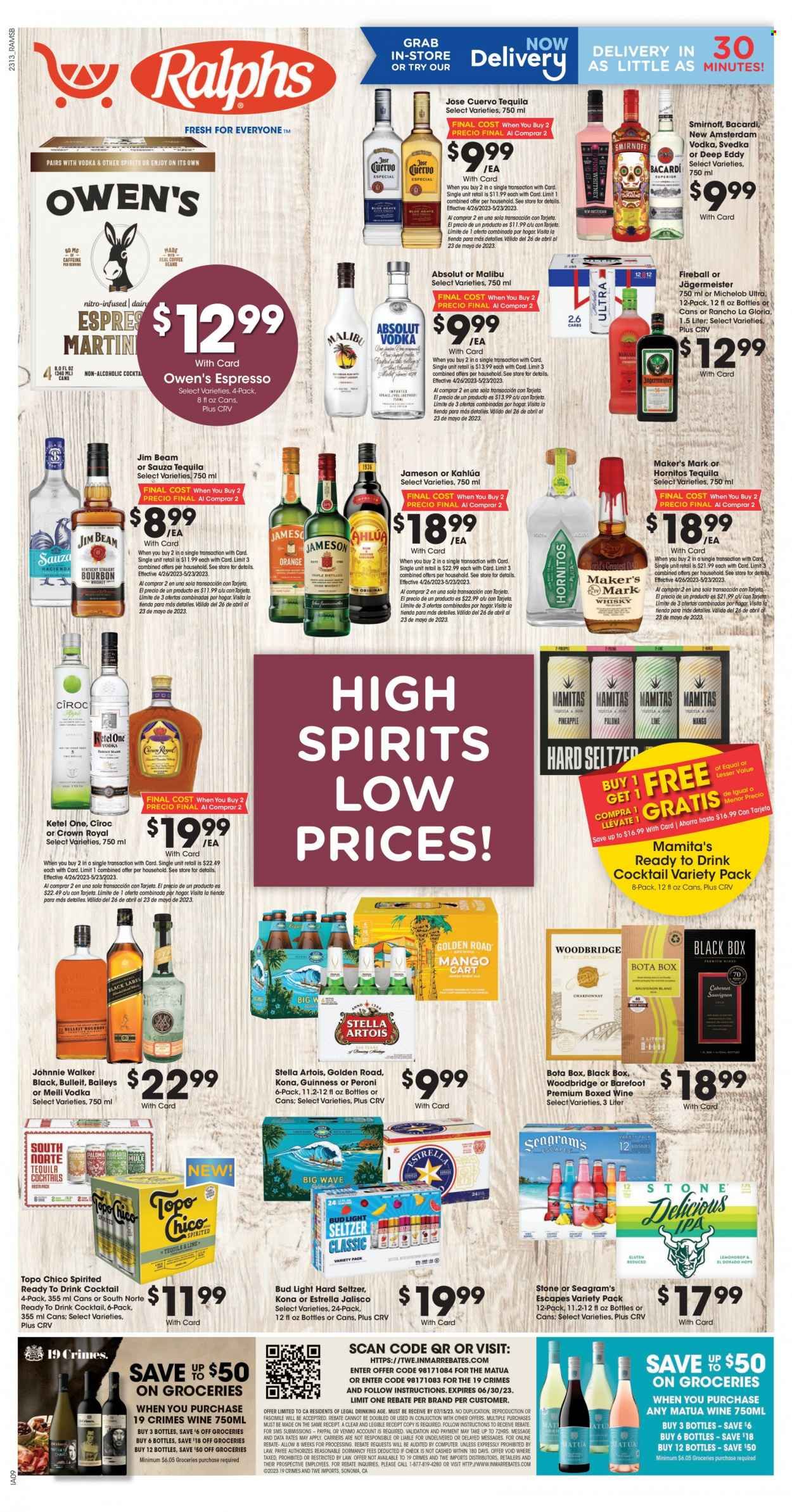 Ralphs (CA) Weekly Ad Flyer Specials April 26 to May 23, 2023