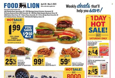 Food Lion (SC) Weekly Ad Flyer Specials April 26 to May 2, 2023