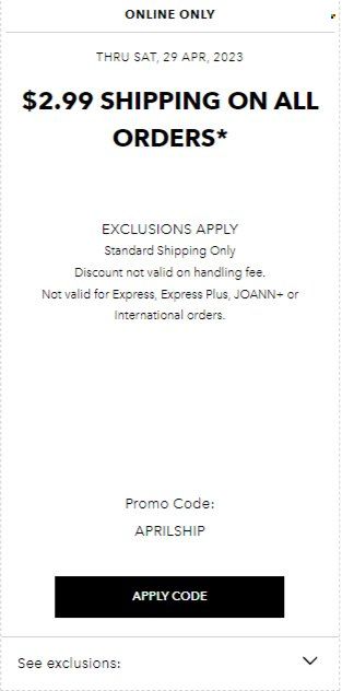JOANN Weekly Ad Flyer Specials April 25 to May 7, 2023