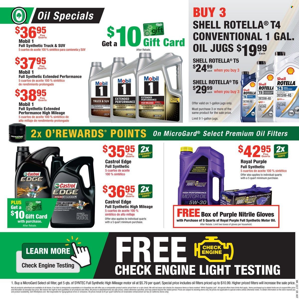 O'Reilly Auto Parts Weekly Ad Flyer Specials April 26 to May 30, 2023