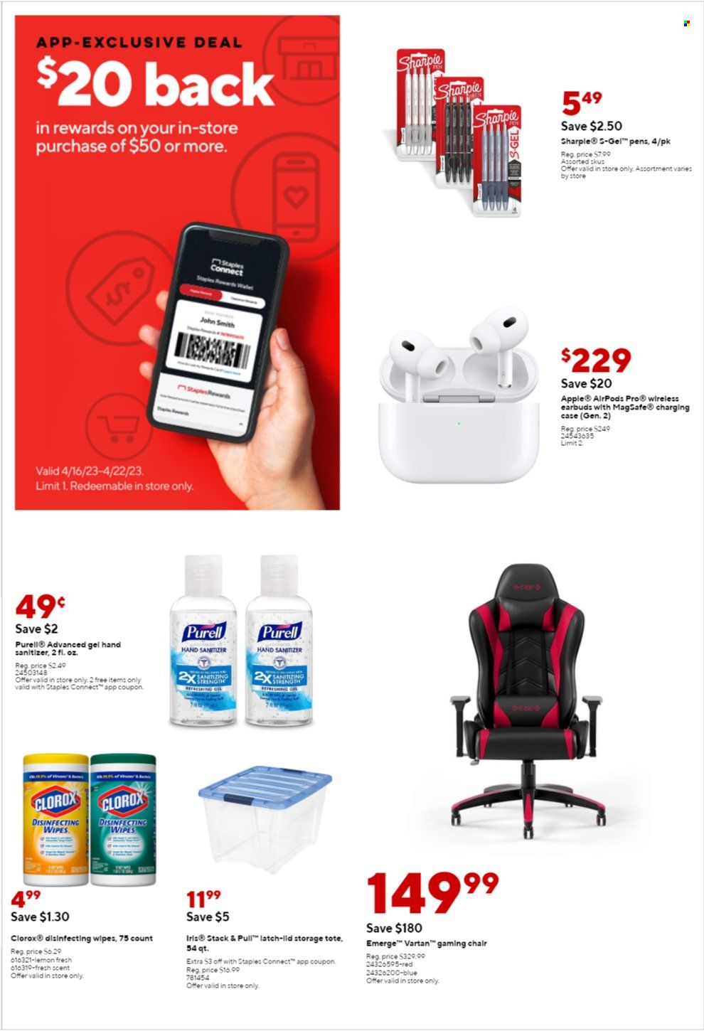 Staples Weekly Ad Flyer Specials April 23 to April 29, 2023