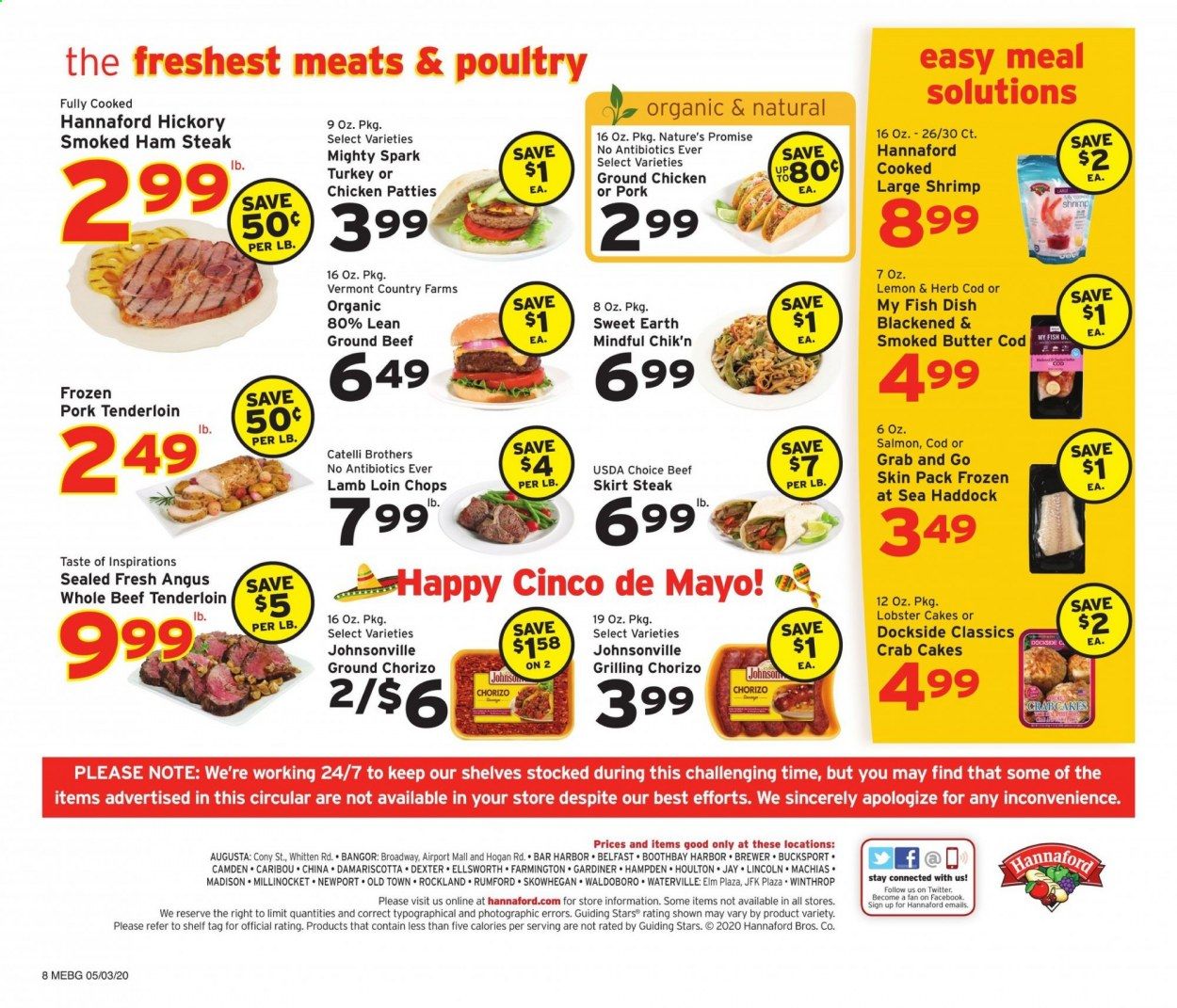 Hannaford Weekly Ad & Flyer May 3 to 9