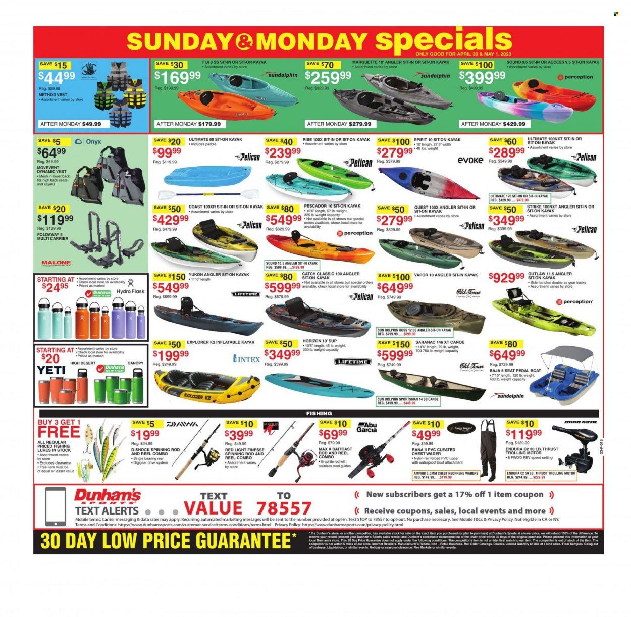 Dunham's Sports Weekly Ad Flyer Specials April 29 to May 4, 2023