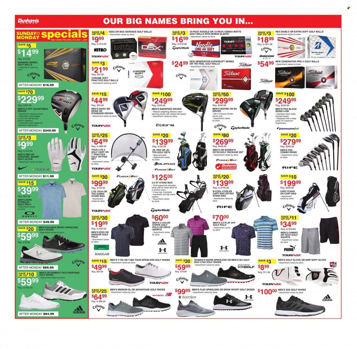 Dunham's Sports (MI) Weekly Ad Flyer Specials April 29 to May 4, 2023