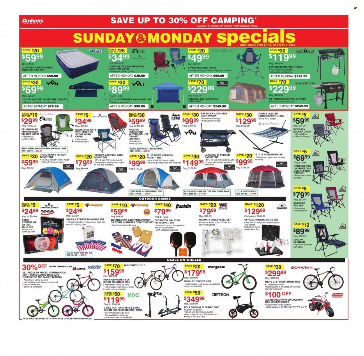 Dunham's Sports (MI) Weekly Ad Flyer Specials April 29 to May 4, 2023