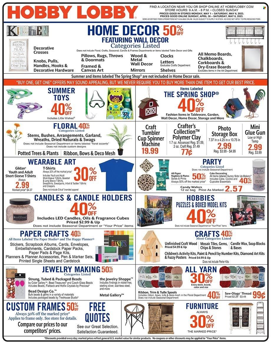 Hobby Lobby Weekly Ad Flyer Specials April 30 to May 6, 2023