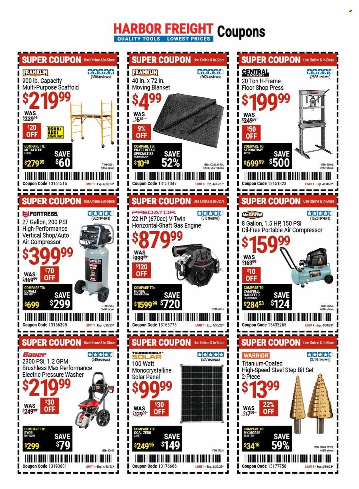 Harbor Freight Weekly Ad Flyer Specials April 27 to May 4, 2023
