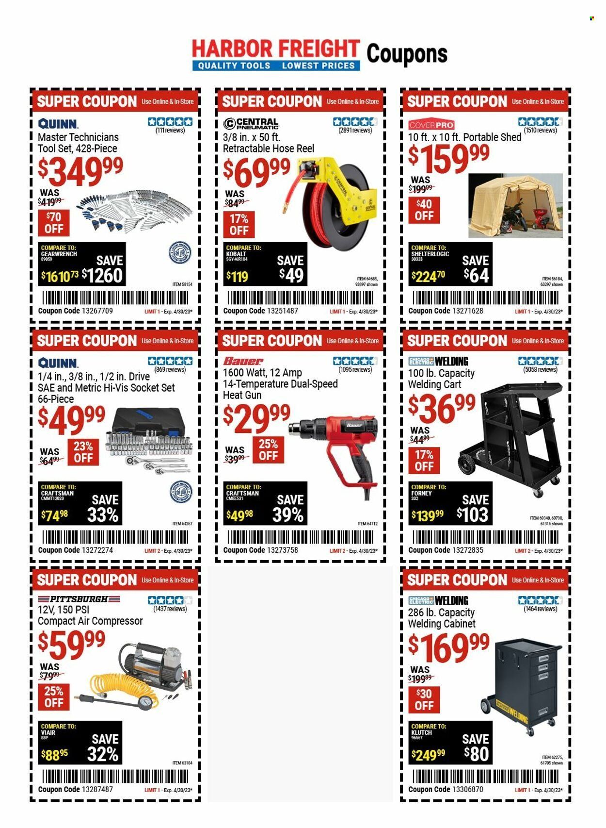 Harbor Freight Weekly Ad Flyer Specials April 27 to May 4, 2023