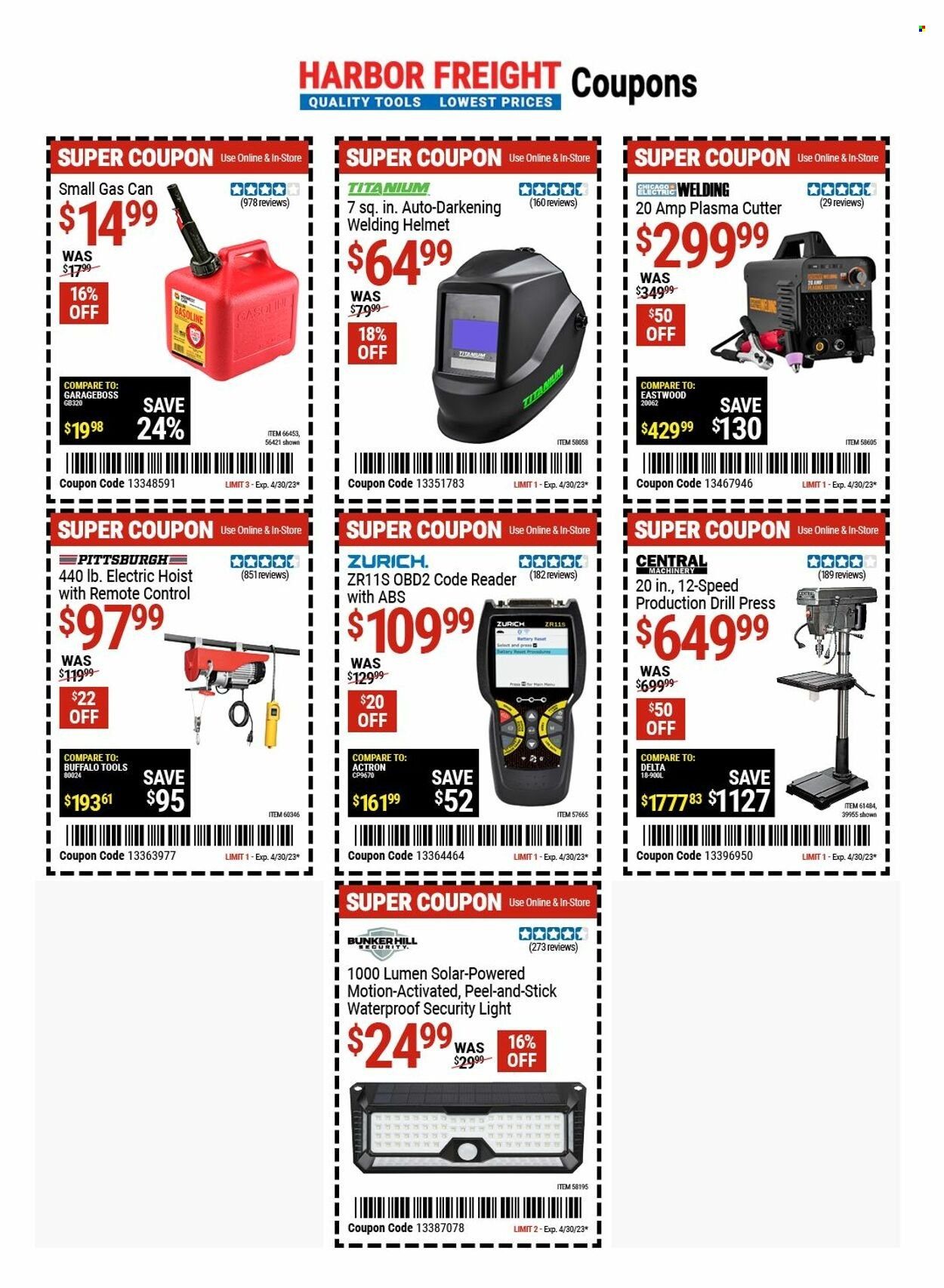 Harbor Freight Weekly Ad Flyer Specials April 27 to May 4, 2023