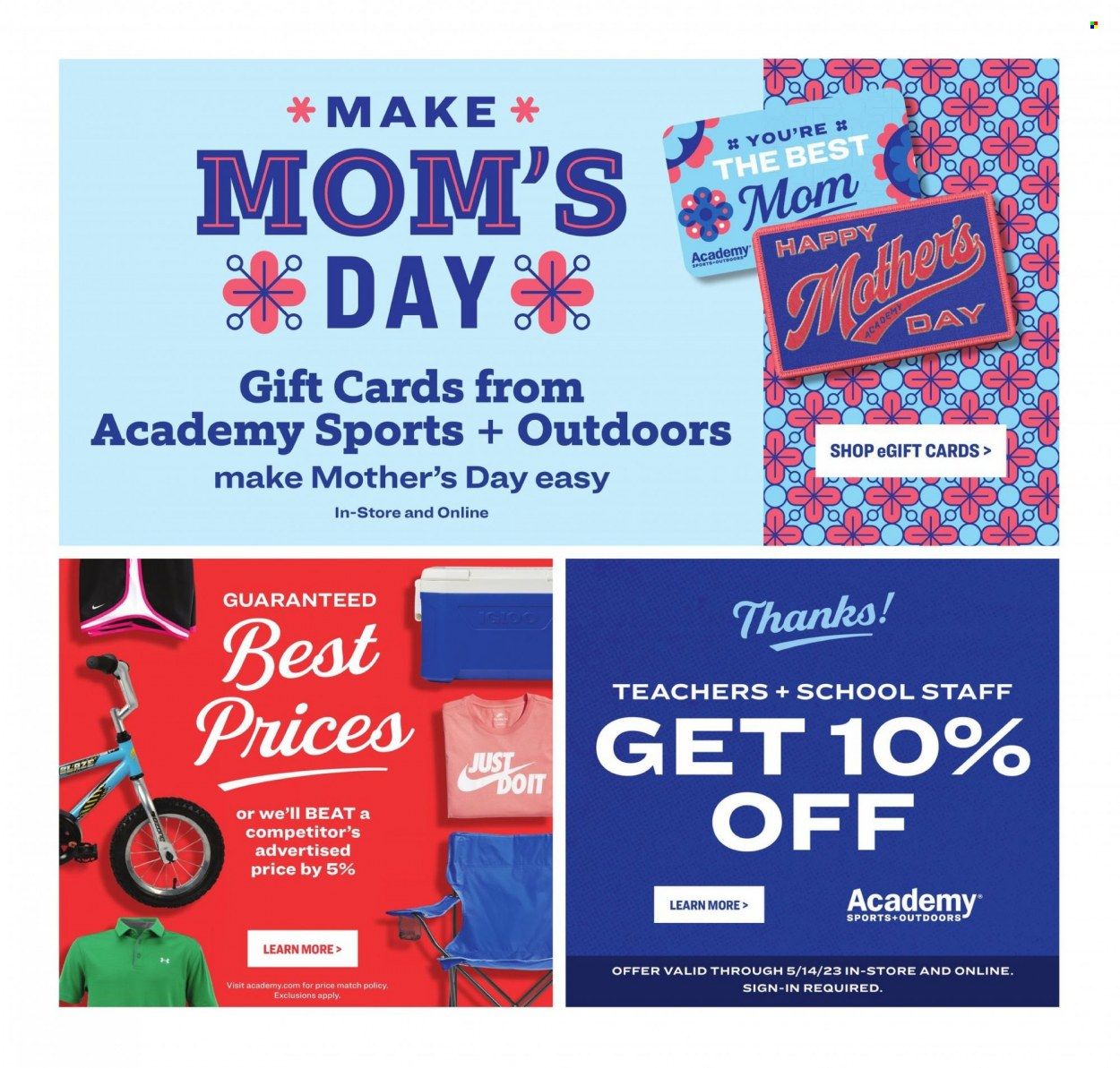 Academy Sports + Outdoors Weekly Ad Flyer Specials May 1 to May 14, 2023