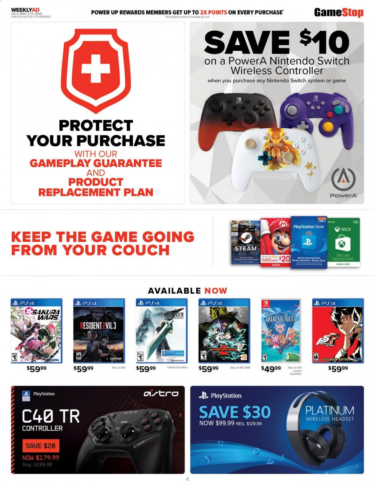 GameStop Weekly Ad & Flyer May 3 to 9