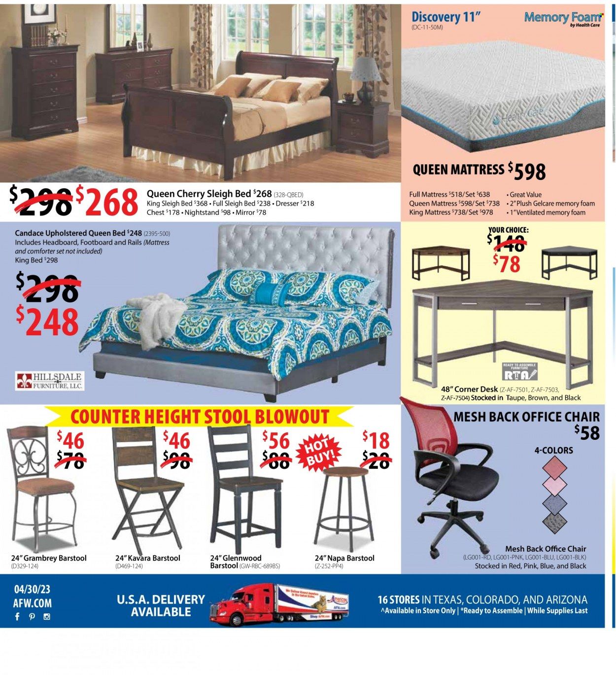 American Furniture Warehouse (AZ, CO, TX) Promotions & Flyer Specials May 2023