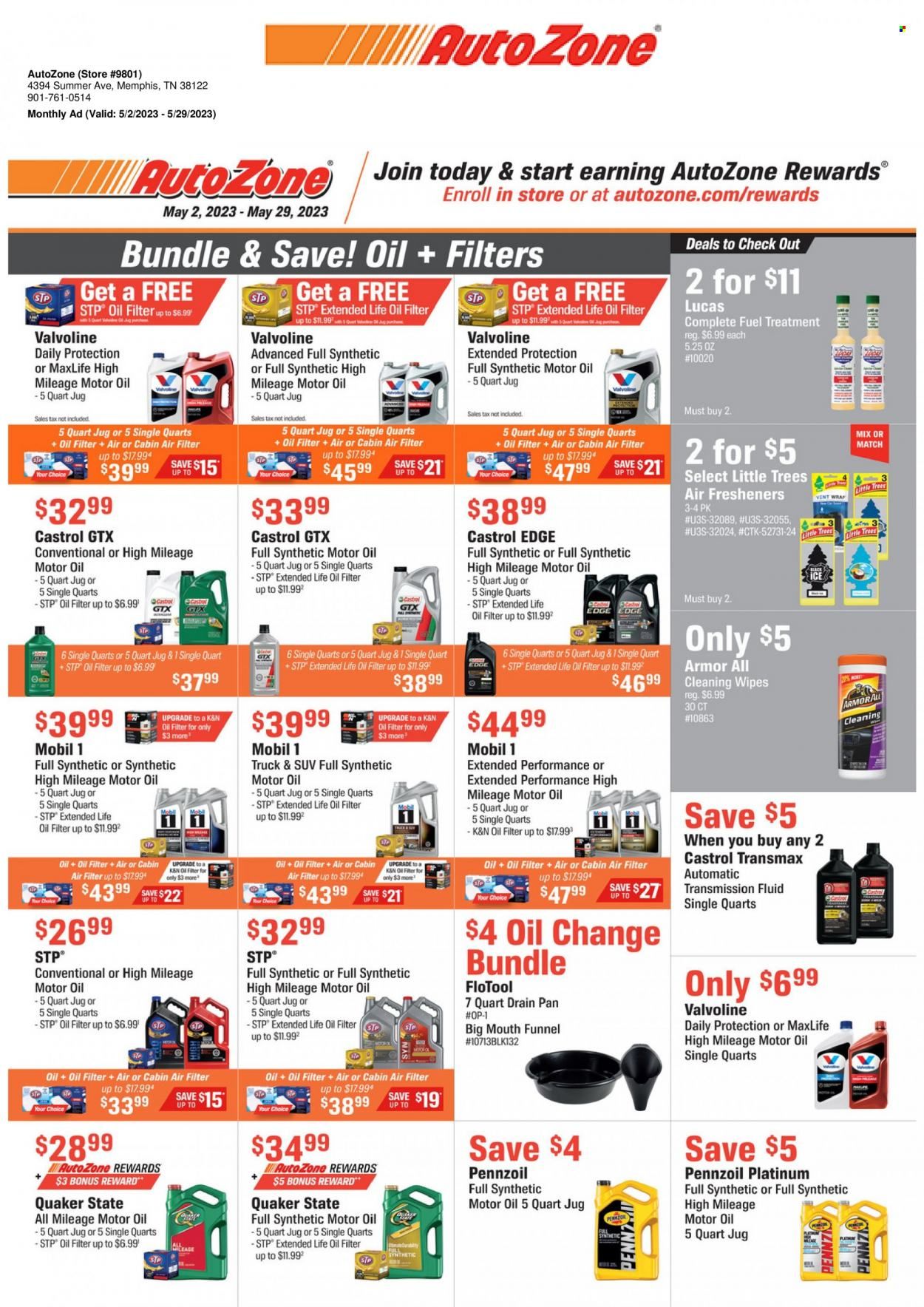 Autozone Weekly Ad Flyer Specials May 2 to May 29, 2023