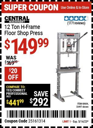 Harbor Freight Weekly Ad Flyer Specials May 1 to May 14, 2023