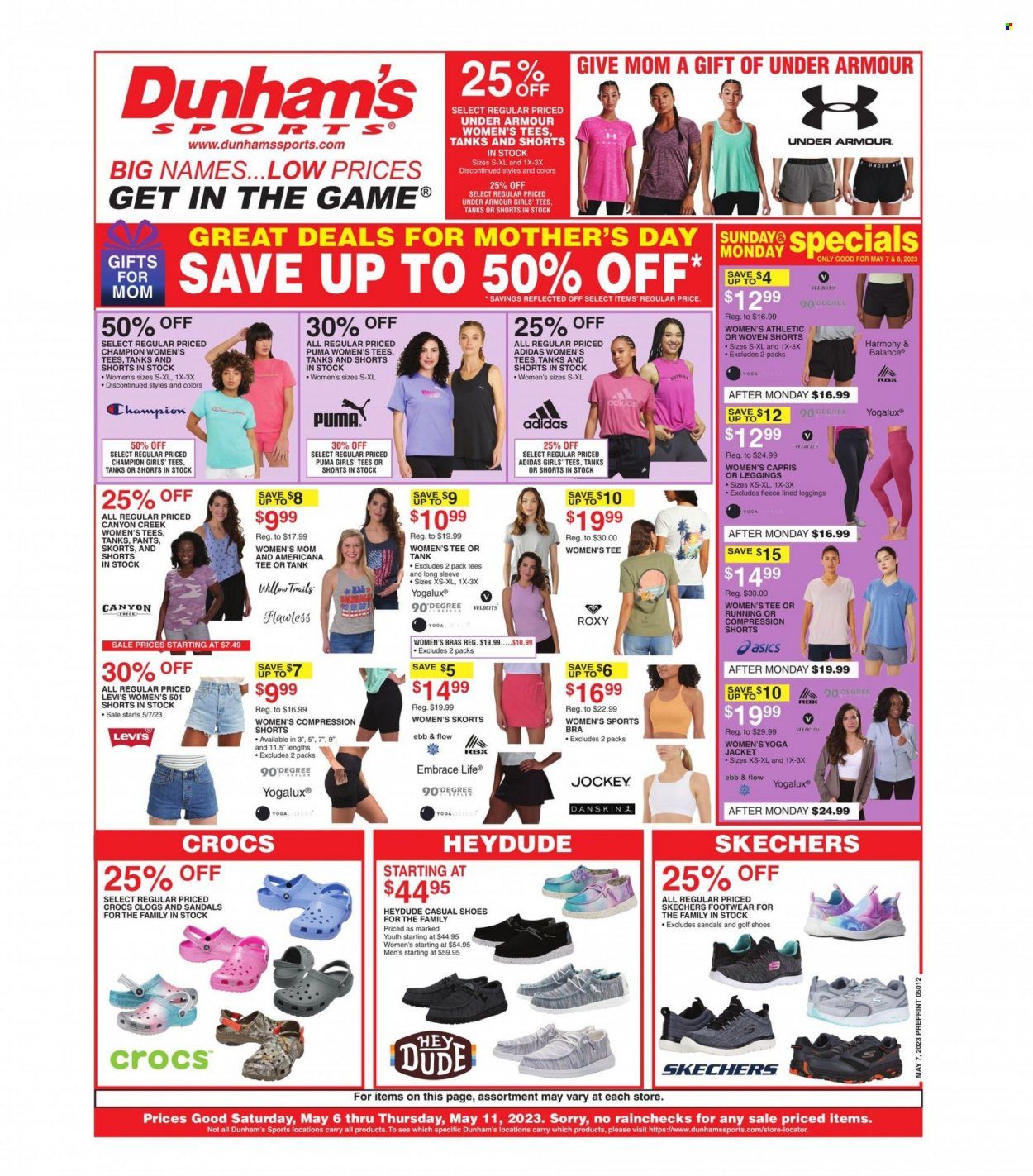 Dunham's Sports (KY, MI, MN, NE, OH, OK, VA, WI, WV) Weekly Ad Flyer Specials May 6 to May 11, 2023
