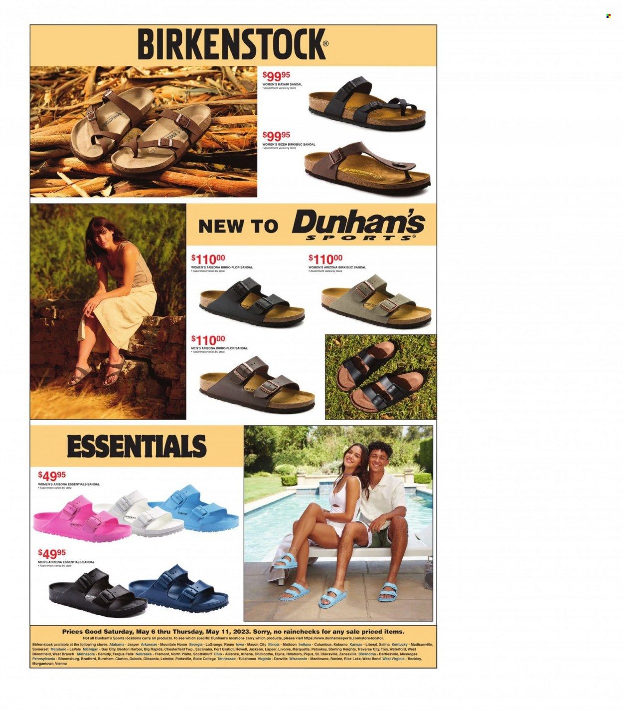 Dunham's Sports (KY, MI, MN, NE, OH, OK, VA, WI, WV) Weekly Ad Flyer Specials May 6 to May 11, 2023