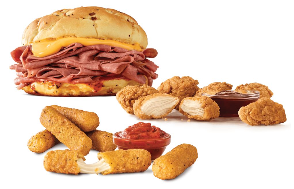 Save with Arby’s Newest 2 For $7 Everyday Value Menu Including the Classic Beef 'N Cheddar Sandwich Save with Arby’s Newest 2 For $7 Everyday Value Menu Including the Classic Beef 'N Cheddar Sandwich