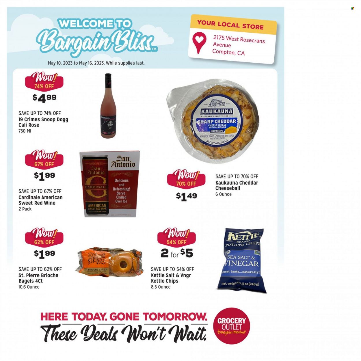 Grocery Outlet (CA, ID, OR, PA, WA) Weekly Ad Flyer Specials May 10 to May 16, 2023