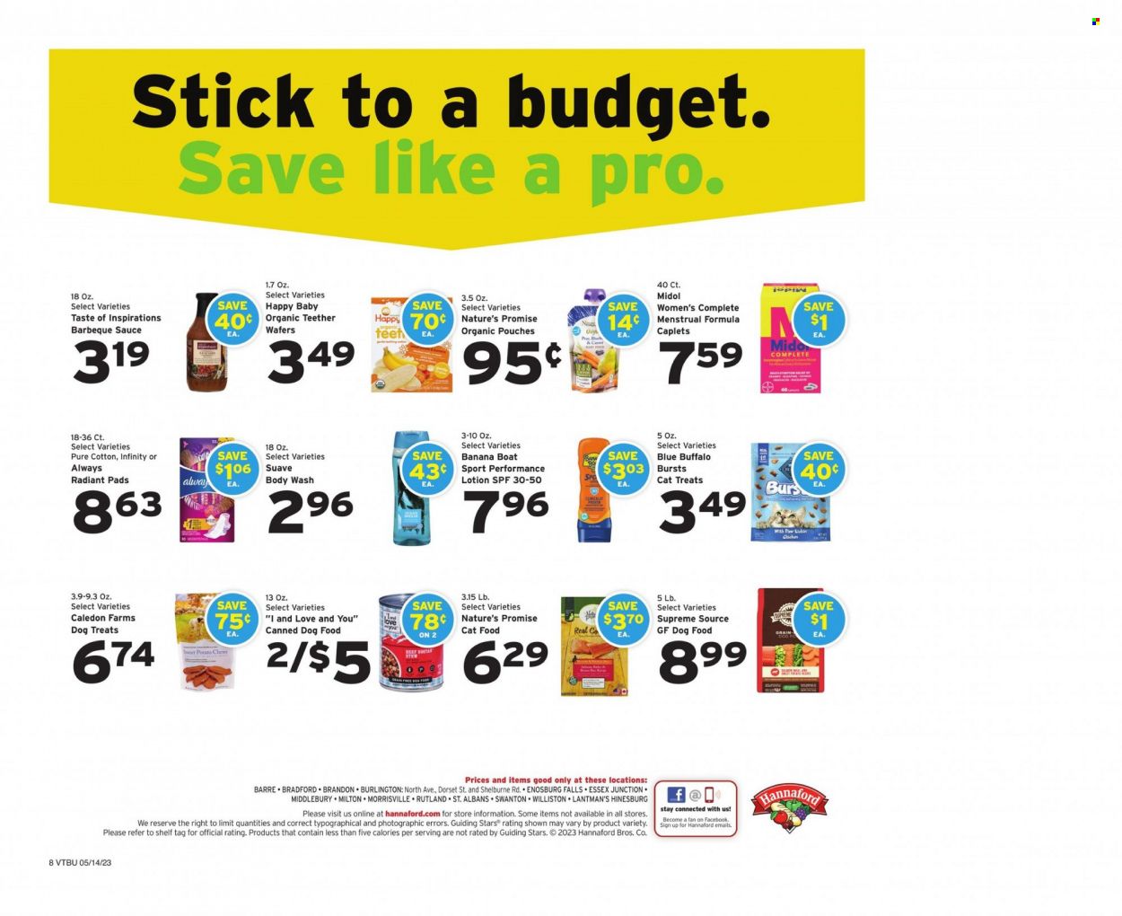Hannaford (VT) Weekly Ad Flyer Specials May 14 to May 20, 2023