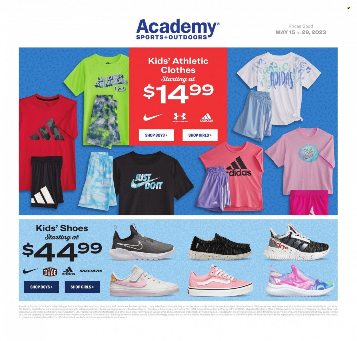 Academy Sports + Outdoors Weekly Ad Flyer Specials May 15 to May 29, 2023