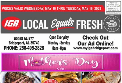 IGA (50) Weekly Ad Flyer Specials May 10 to May 16, 2023