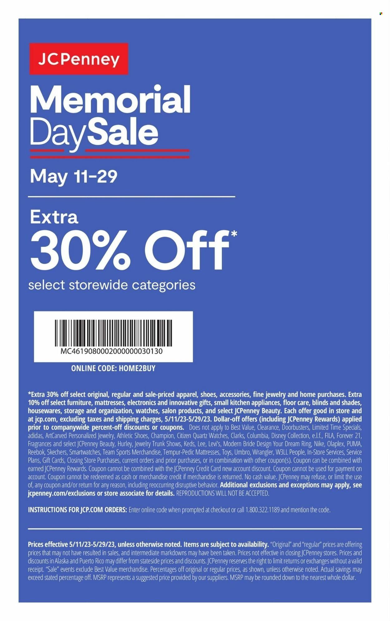 JCPenney Weekly Ad Flyer Specials May 11 to May 29, 2023