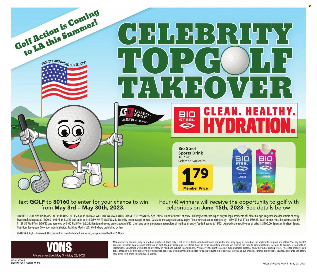 Vons (CA) Weekly Ad Flyer Specials May 3 to May 23, 2023