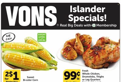 Vons (CA) Weekly Ad Flyer Specials May 17 to May 23, 2023