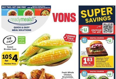 Vons (CA) Weekly Ad Flyer Specials May 17 to May 23, 2023